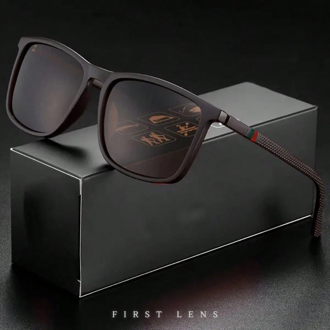 First Lens Modern Luxe Square Sunglasses - UV400 - S049