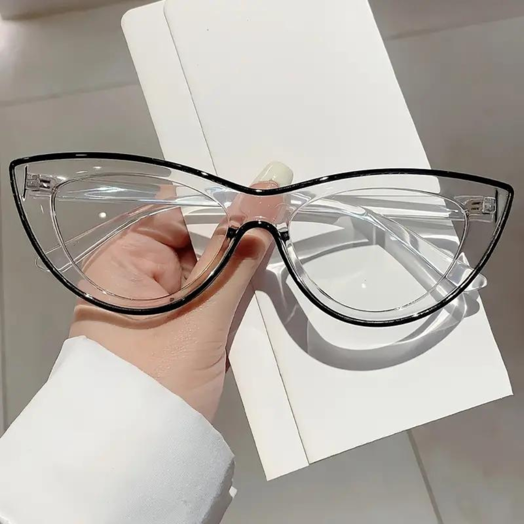 First Lens Neon Kitten Blue Light Computer Glasses - Black - B044