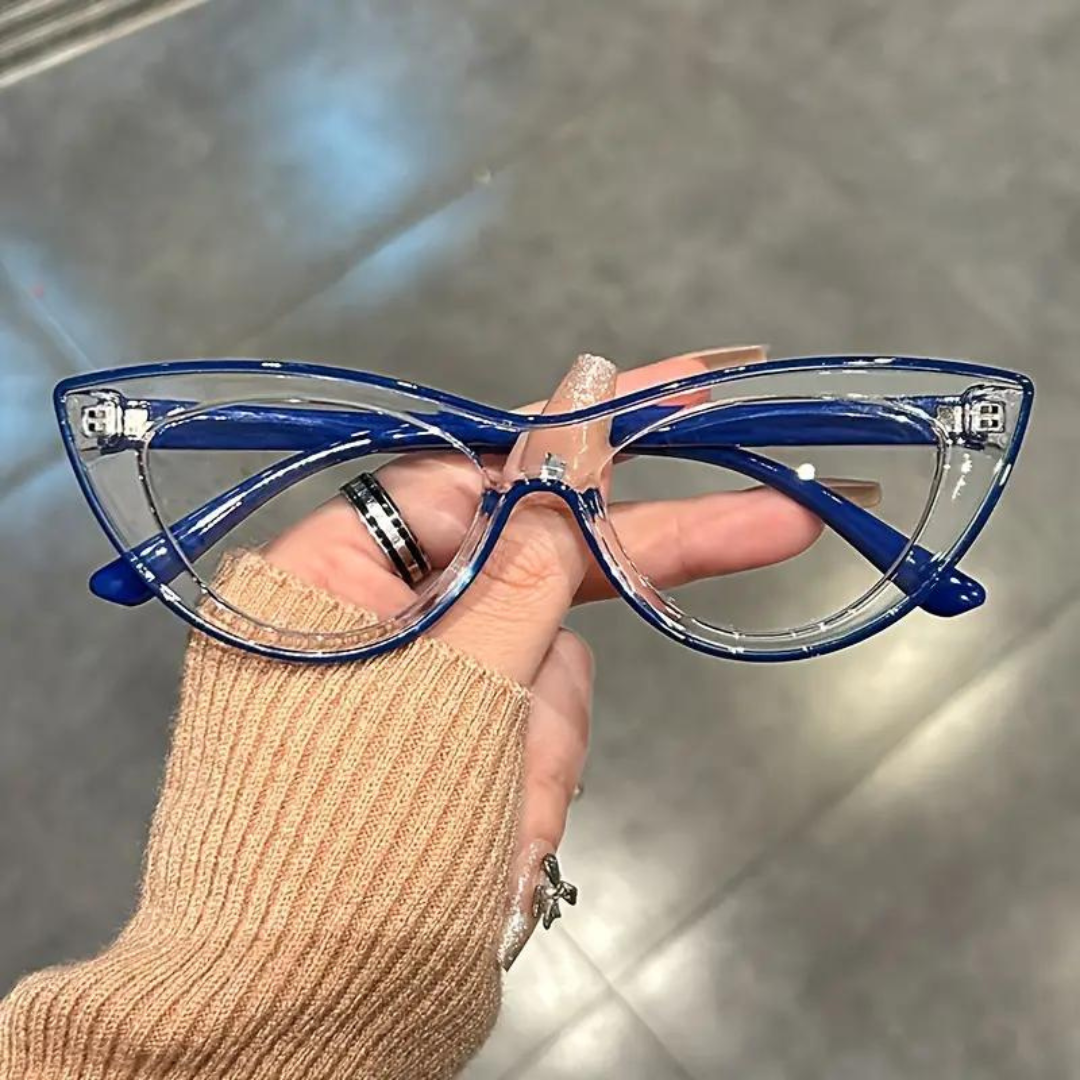 First Lens Neon Kitten Blue Light  Computer Glasses - Blue - B045