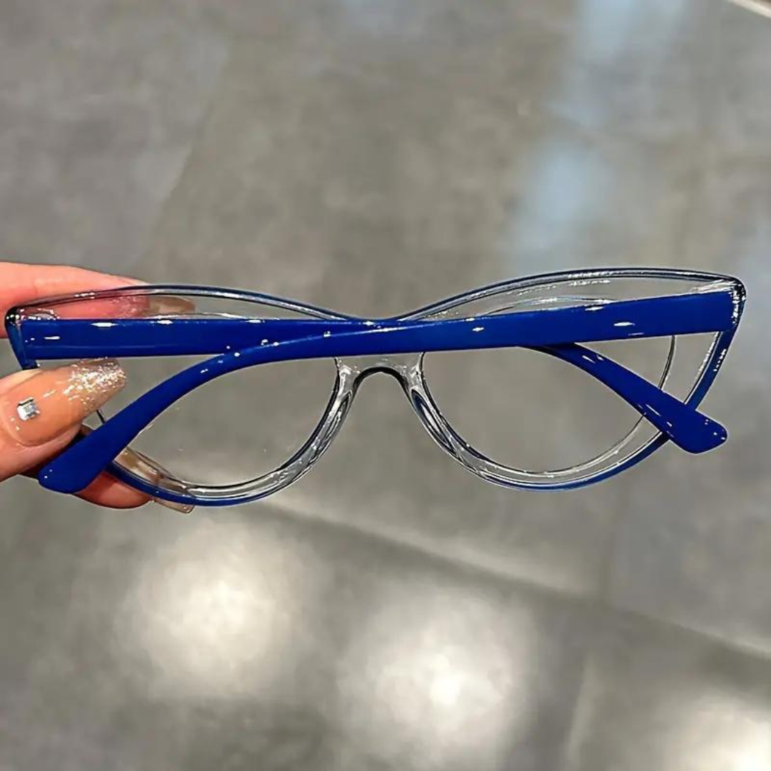 First Lens Neon Kitten Blue Light Computer Glasses - Blue - B045
