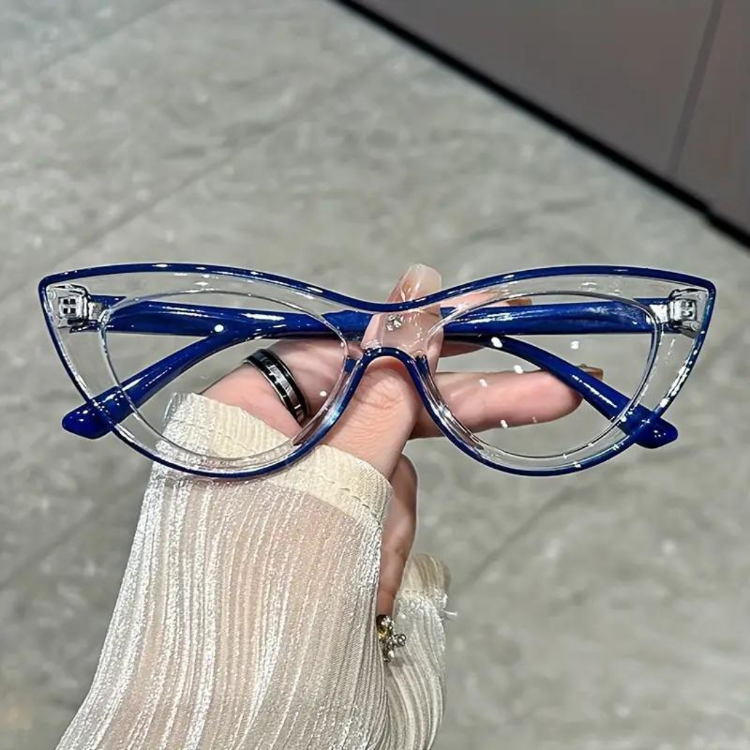 First Lens Neon Kitten Blue Light  Computer Glasses - Blue - B045