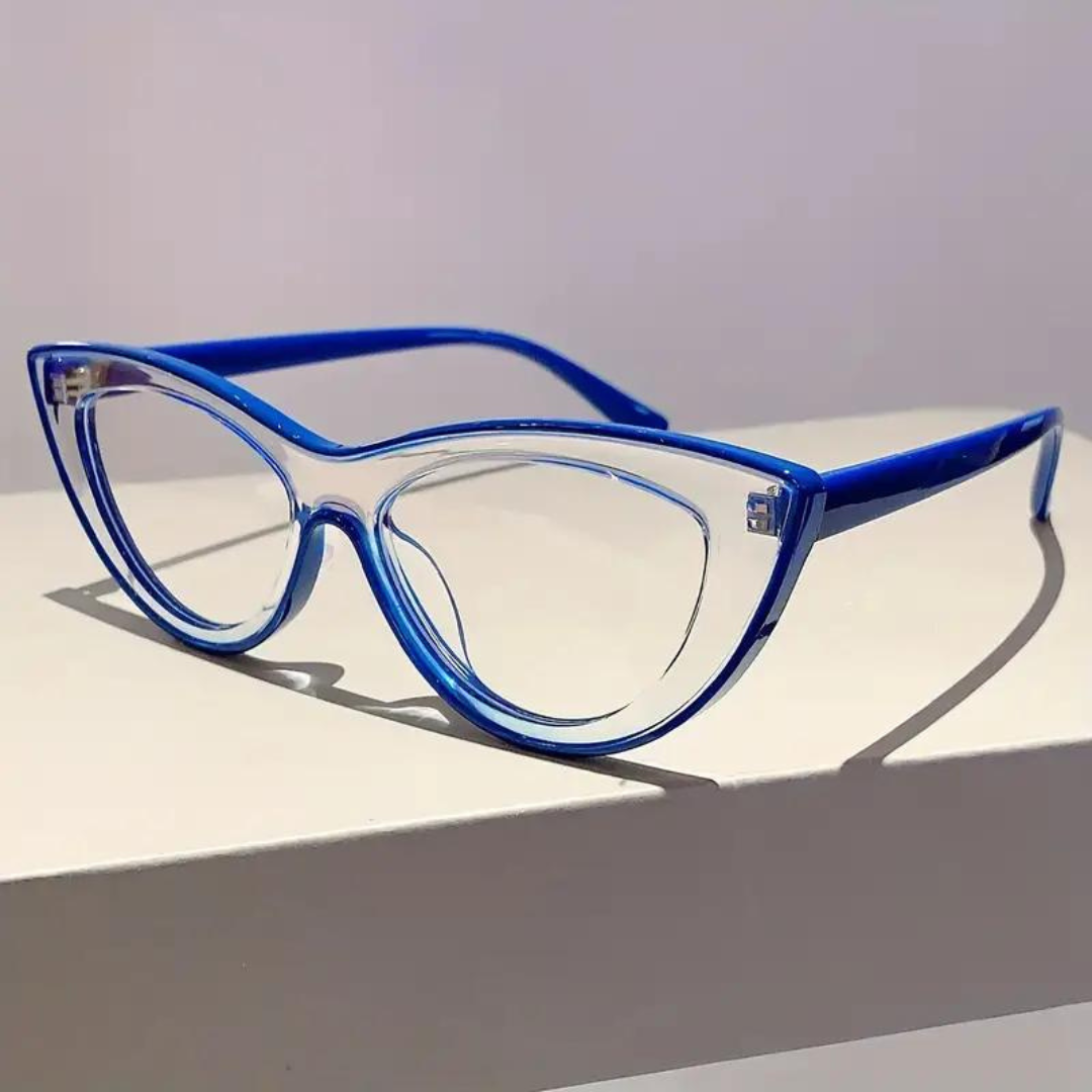 First Lens Neon Kitten Blue Light  Computer Glasses - Blue - B045