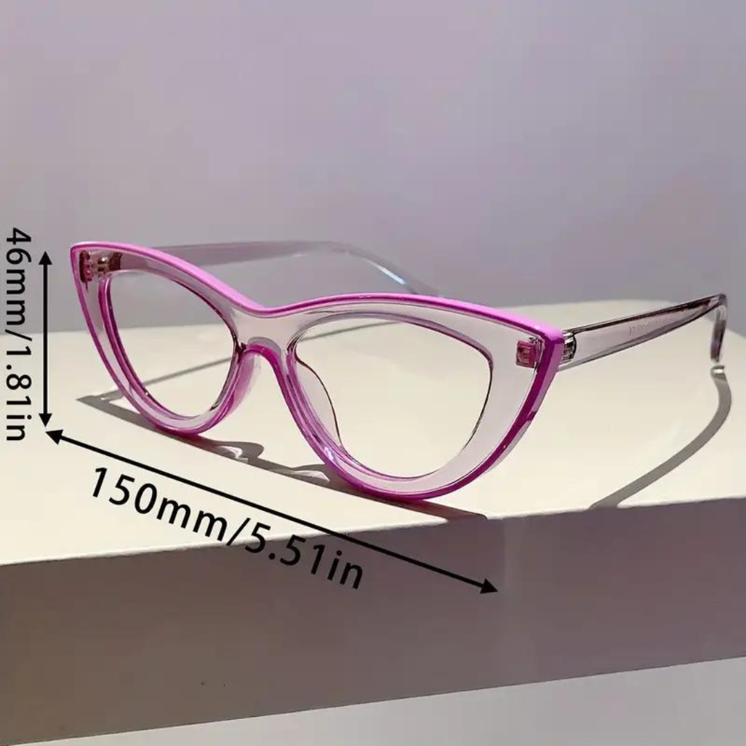 First Lens Neon Kitten Blue Light  Computer Glasses - Purple - B046
