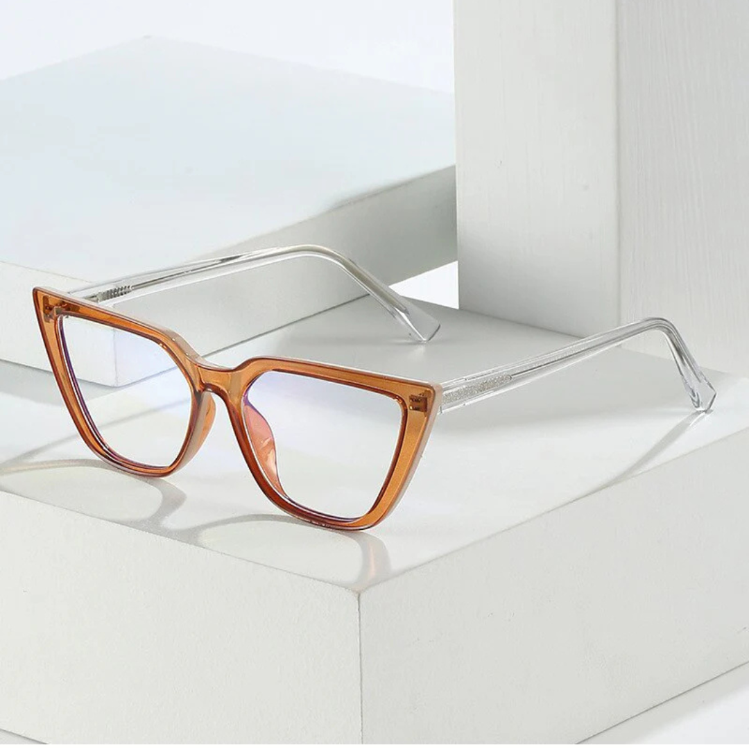 First Lens Neon Tea Cat Eye Computer Glasses 004 - B049