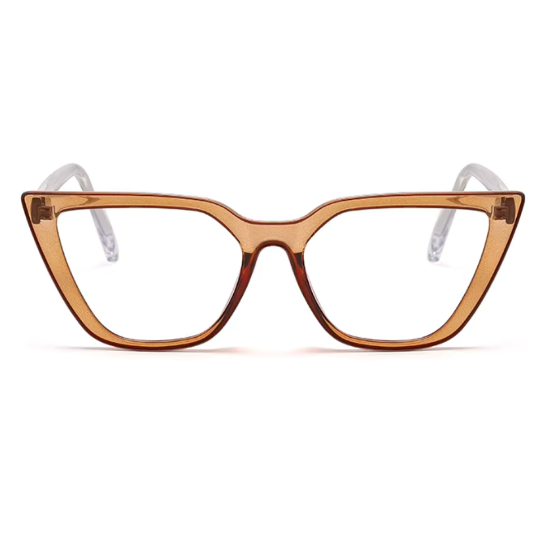First Lens Neon Tea Cat Eye Computer Glasses 004 - B049
