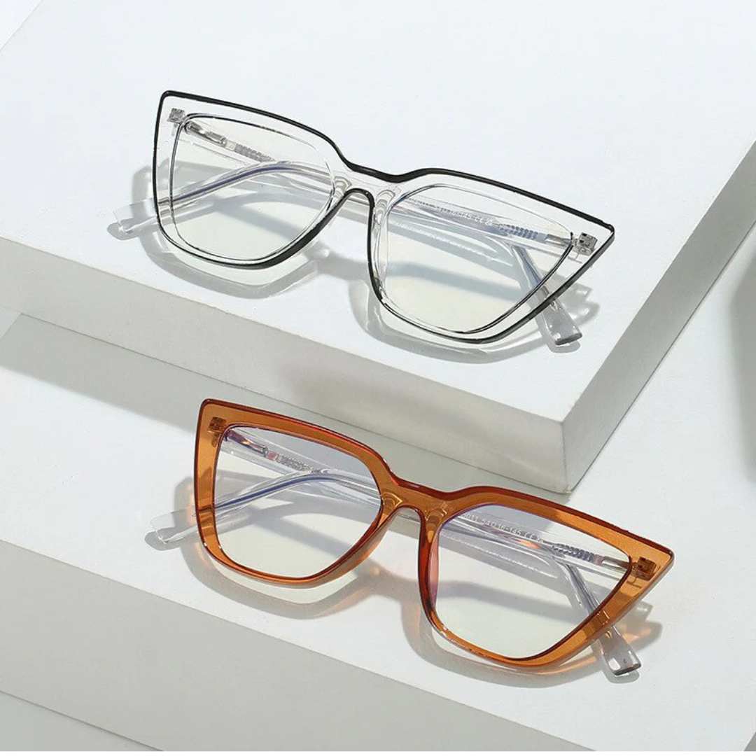 First Lens Neon Tea Cat Eye Computer Glasses 004 - B049