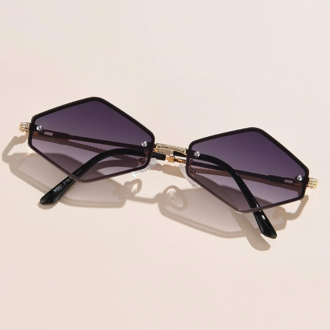 First Lens Noir Luxe Tinted Sunglasses - Black - S074