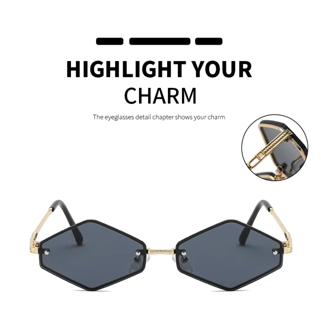 First Lens Noir Luxe Tinted Sunglasses - Black - S074