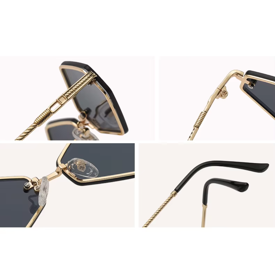 First Lens Noir Luxe Tinted Sunglasses - Black - S074