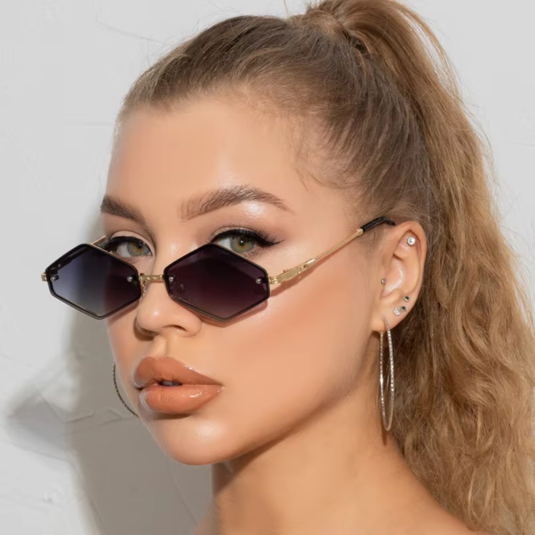 First Lens Noir Luxe Tinted Sunglasses - Black - S074