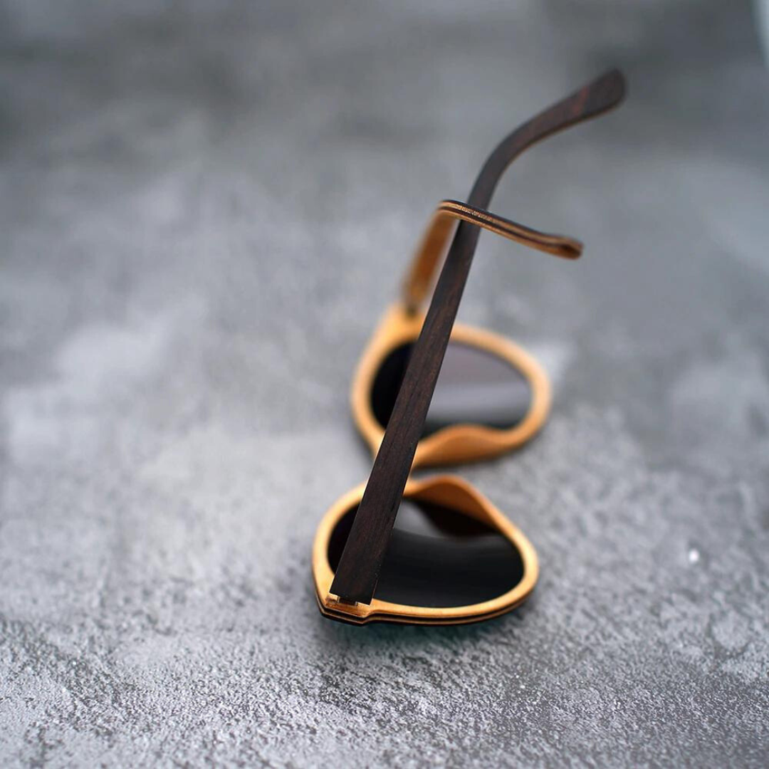 First Lens OakGlow Wooden Sunglasses (UV + Polarized) 003