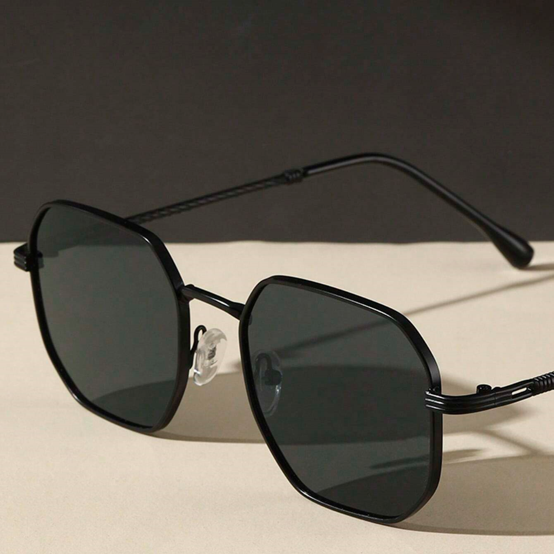 First Lens Octagon Geometric Sunglasses - S065