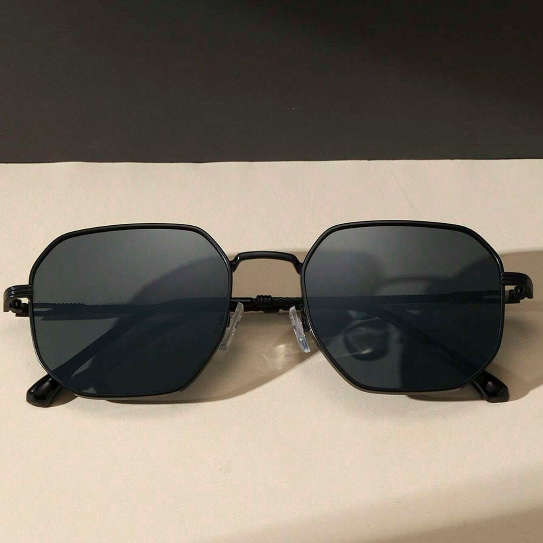 First Lens Octagon Geometric Sunglasses - S065