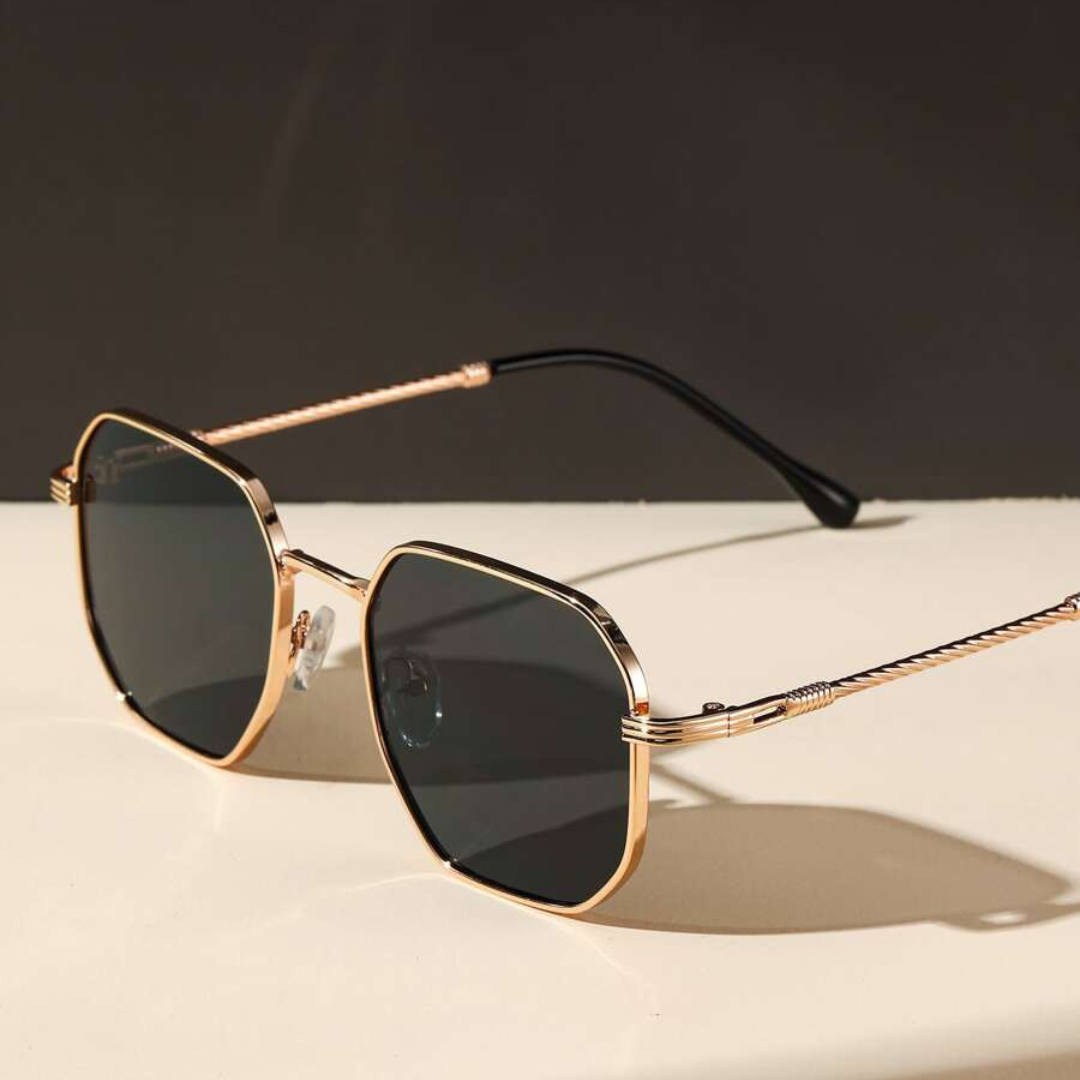 First Lens Octagon Geometric Sunglasses - S065