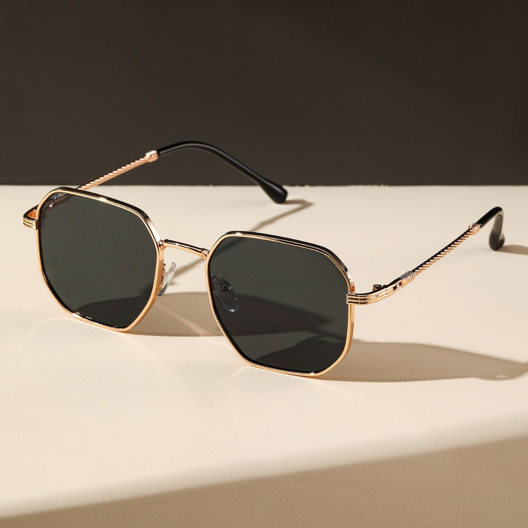 First Lens Octagon Geometric Sunglasses - S065