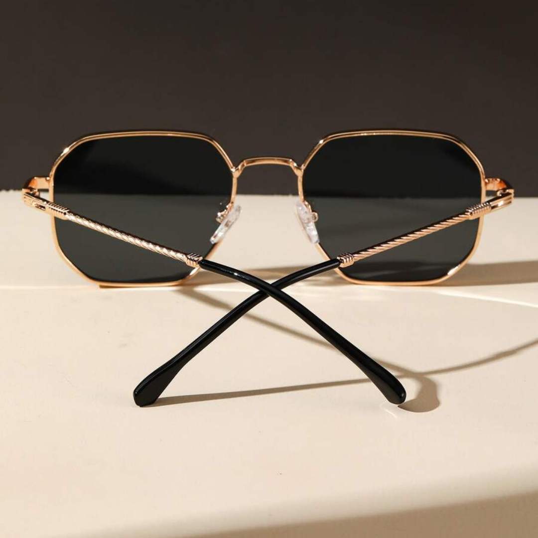 First Lens Octagon Geometric Sunglasses - S065