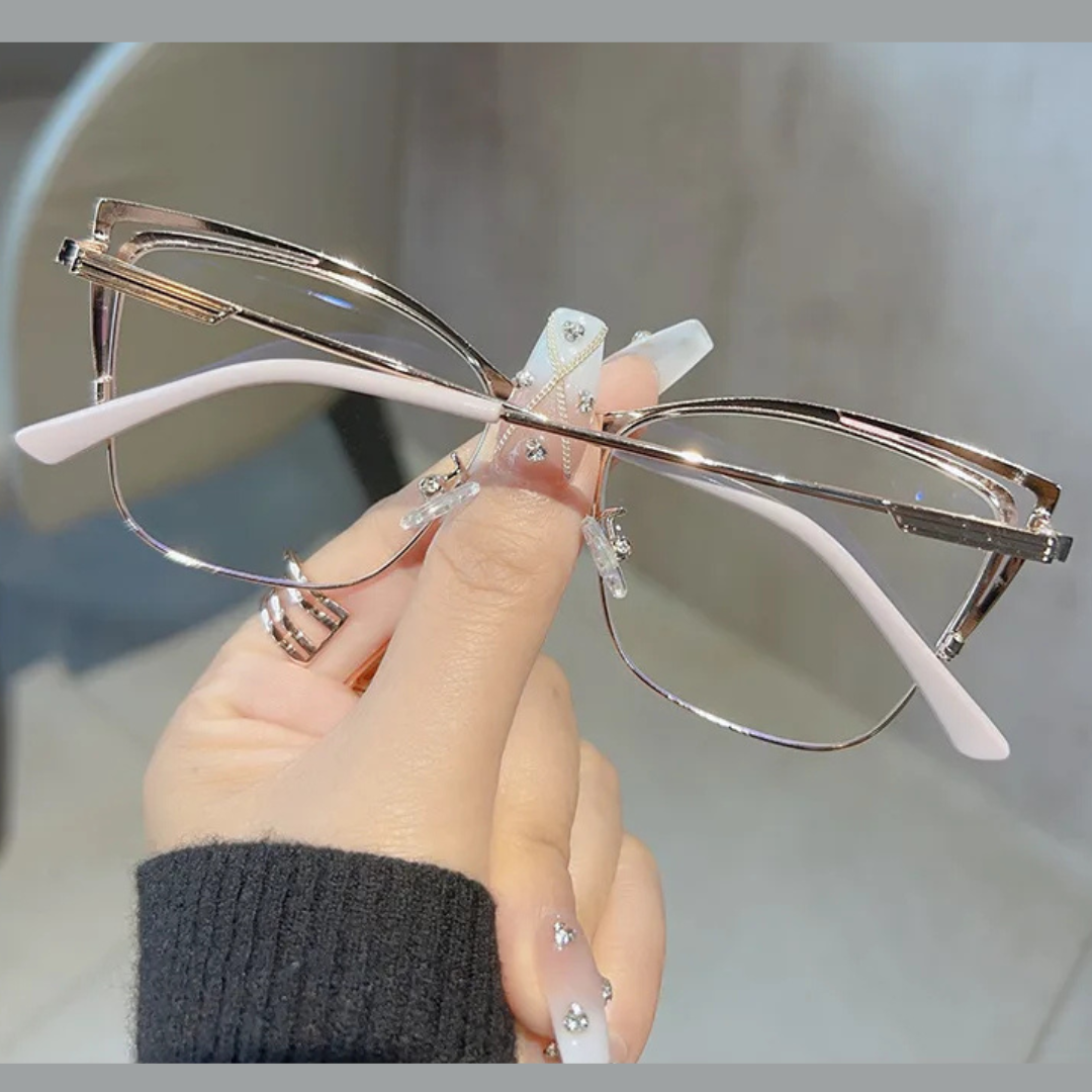 First Lens Pink Charm Cat-Eye Blue Light Computer Glasses - B028