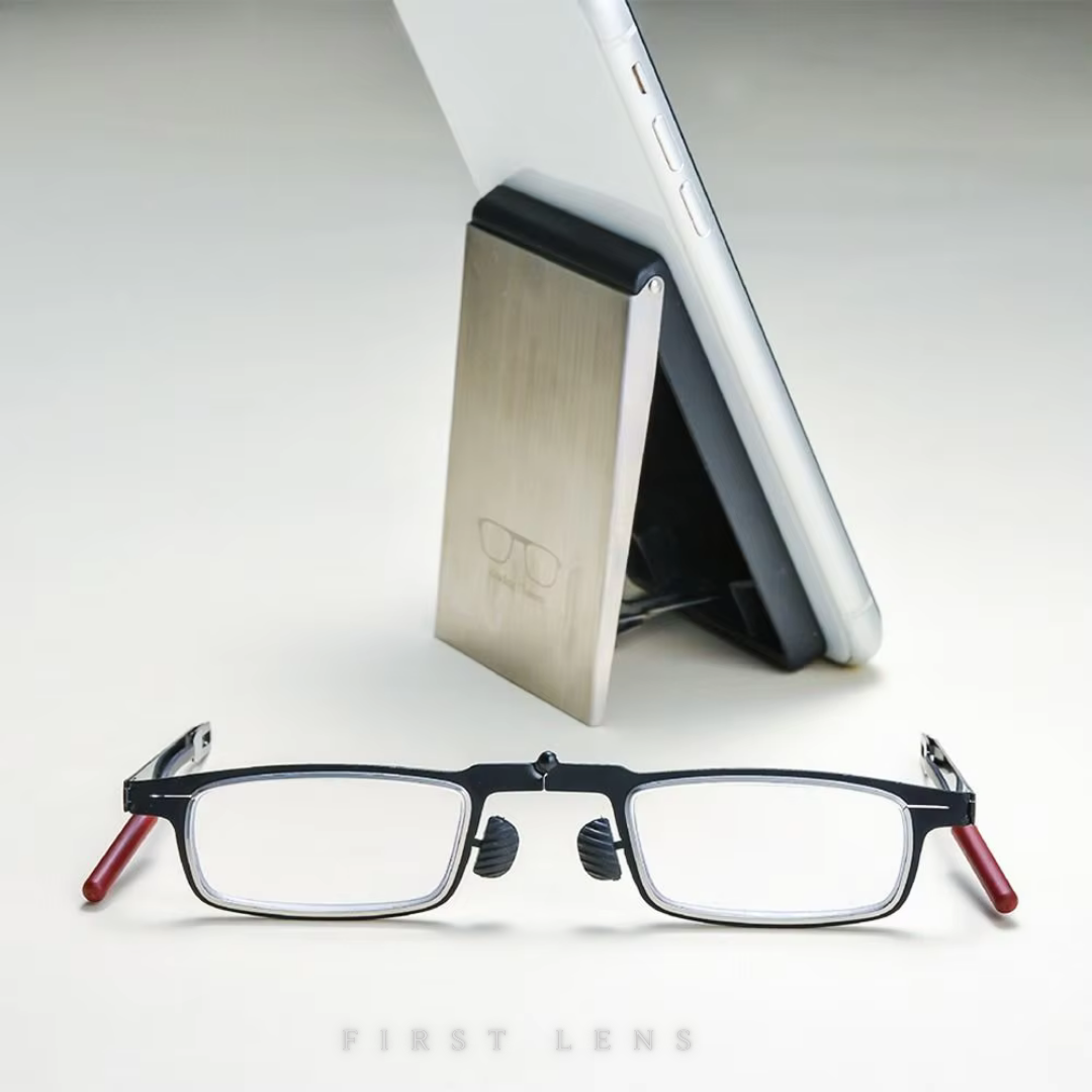 First Lens PocketView Ultra Slim Foldable Blue Light Reading Glasses - R002