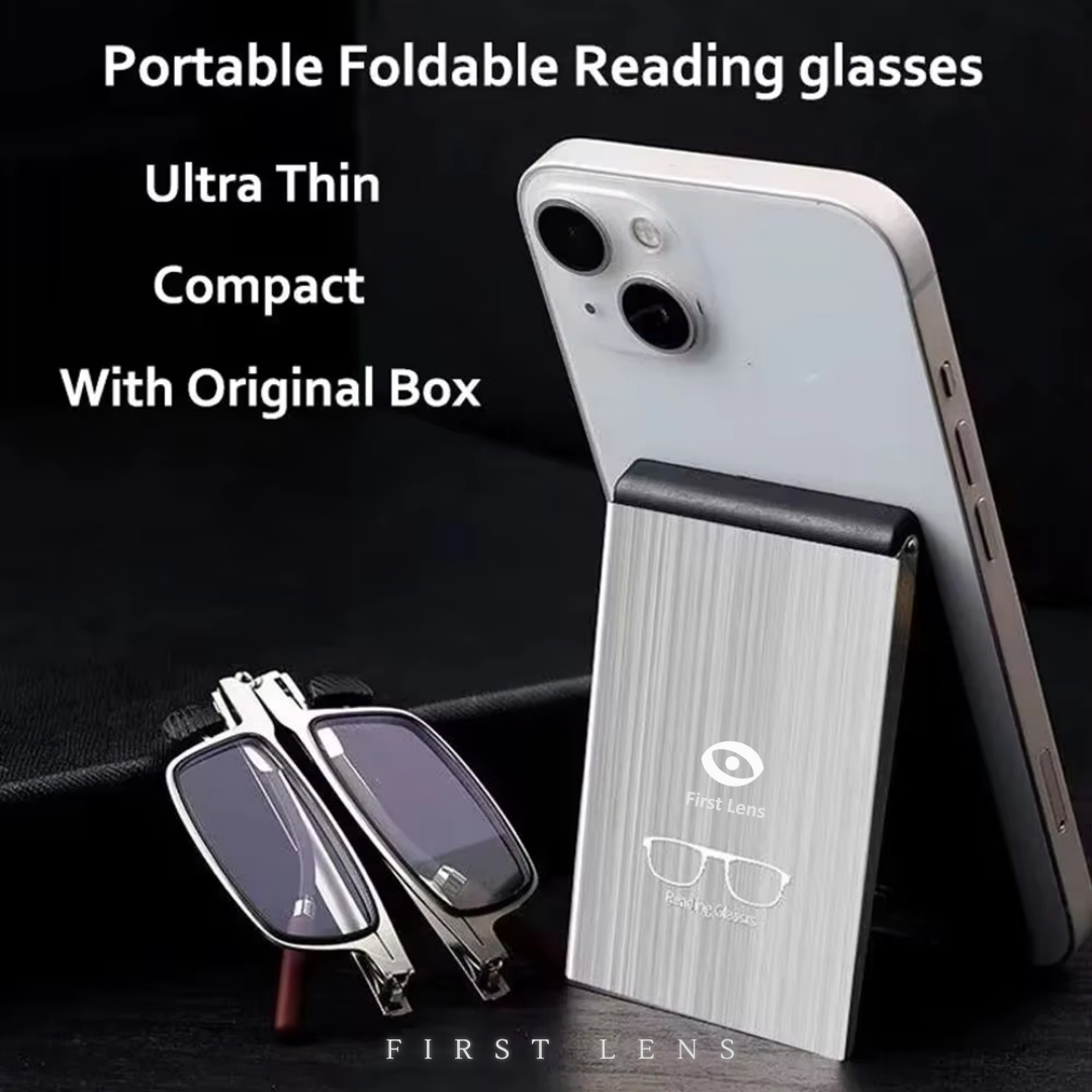 First Lens PocketView Ultra Slim Foldable Blue Light Reading Glasses - R002