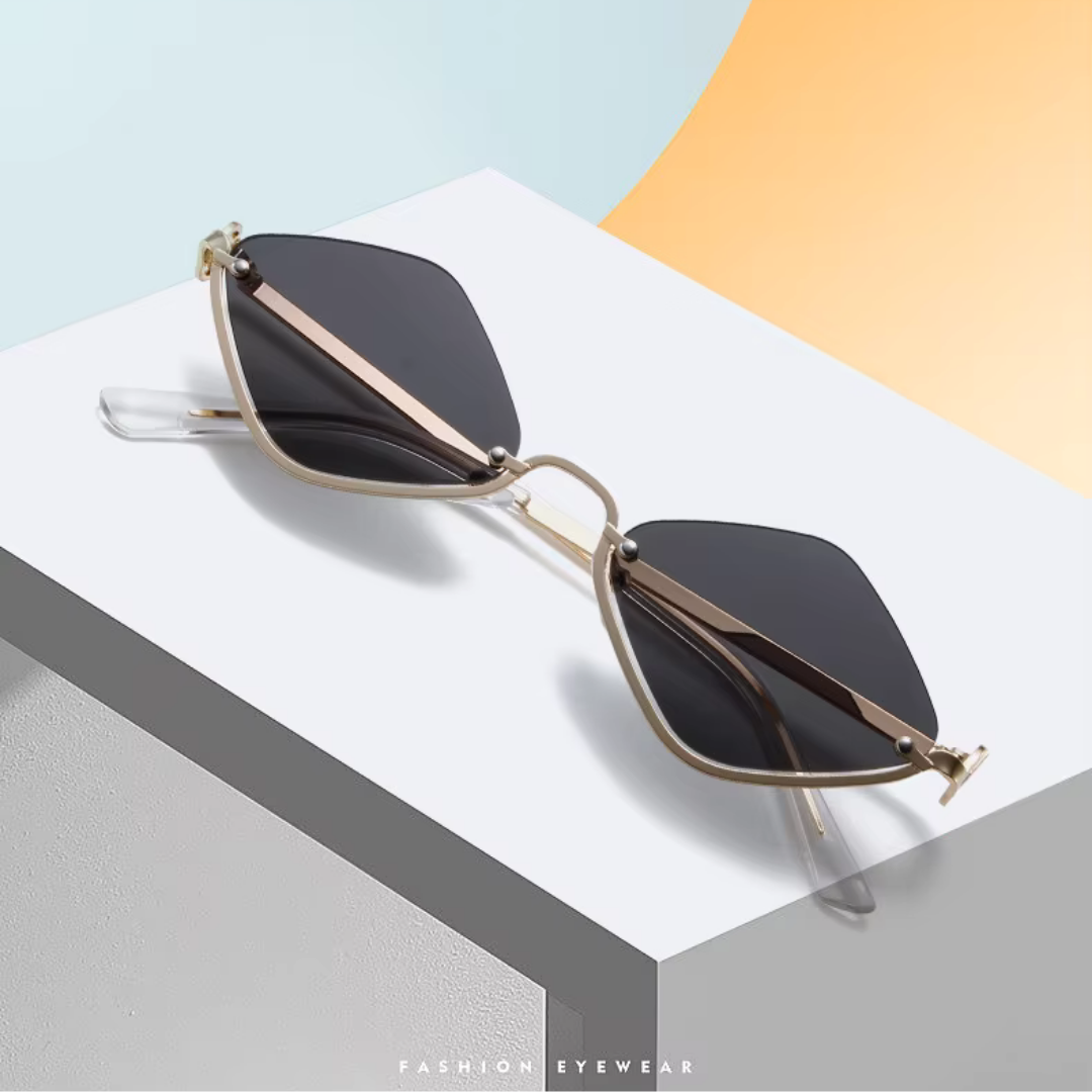 First Lens Polygonal Sunglasses - UV400