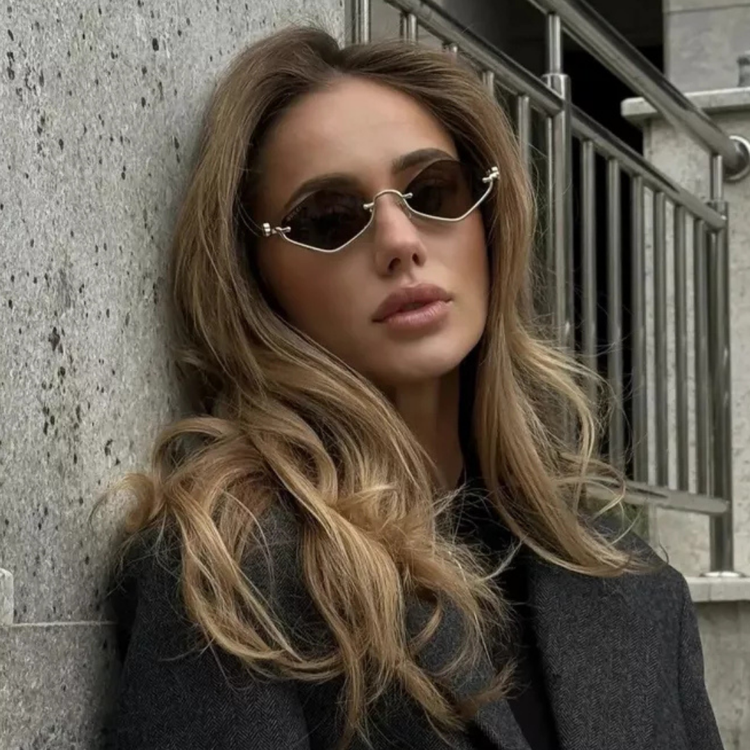 First Lens Polygonal Sunglasses - UV400