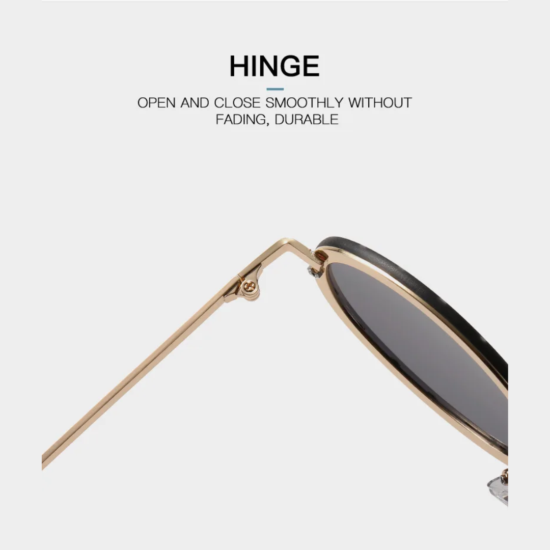 First Lens Prism Crystal Oval Sunglasses - S069