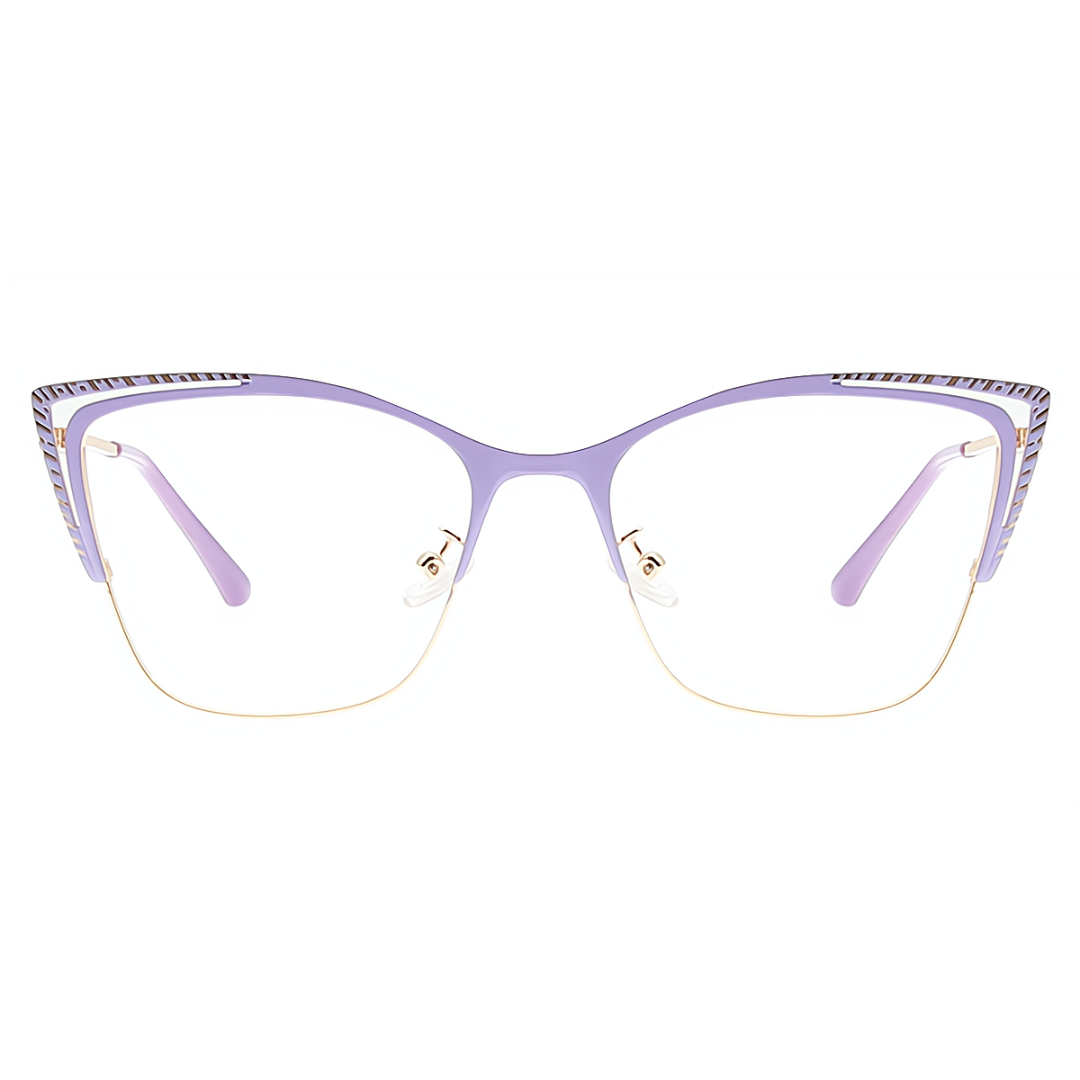 First Lens Purple Charm Cat-Eye Blue Light Computer Glasses