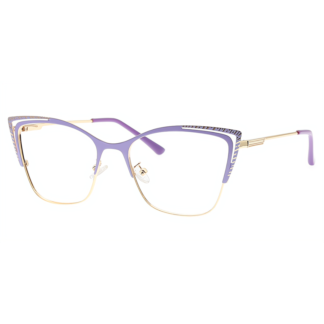 First Lens Purple Charm Cat-Eye Blue Light Computer Glasses - B029