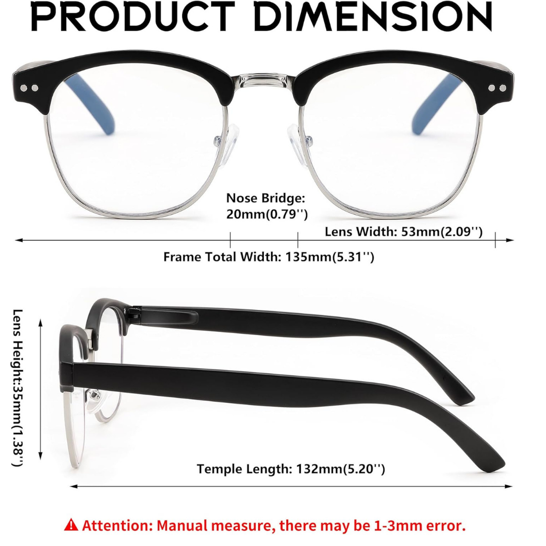 First Lens RetroSpec Blue Light Reading Glasses - R005