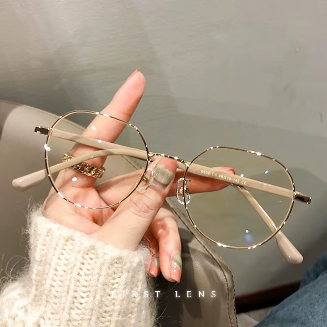 First Lens Round Lumi-Lens Blue Light Computer Glasses - B037
