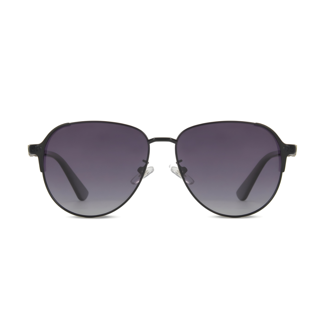 First Lens Royale UV400 Sunglasses- S372 - Black