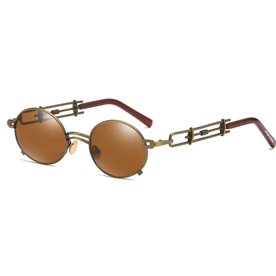 First Lens Sparkle UV400 Sunglasses - Brown - S347