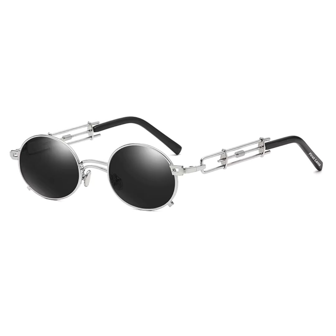 First Lens Sparkle UV400 Sunglasses - Silver - S349
