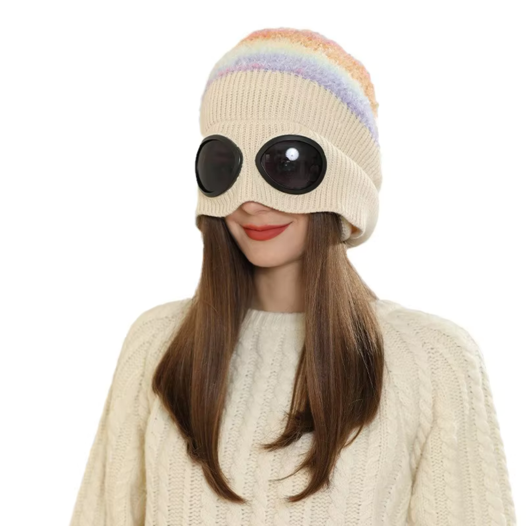 First Lens Stylish Beanie Sunglasses Cap