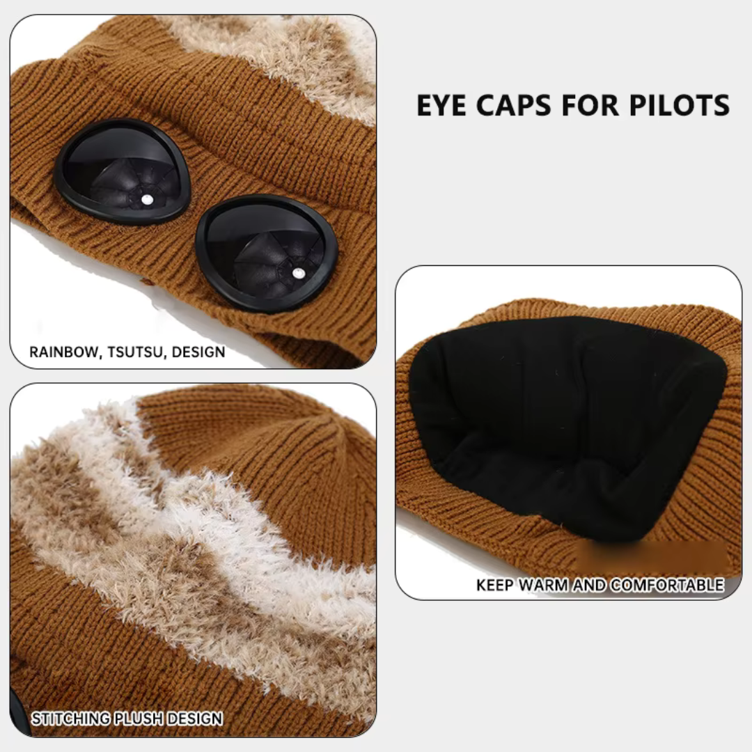 First Lens Stylish Beanie Sunglasses Cap