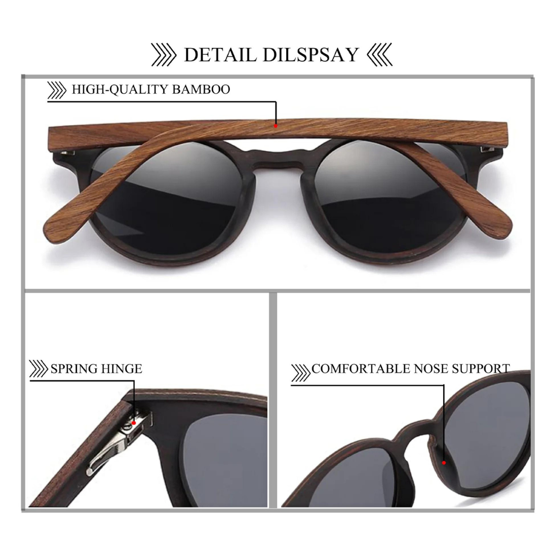 First Lens Sustainable Wooden (UV + Polarized) Sunglasses 012