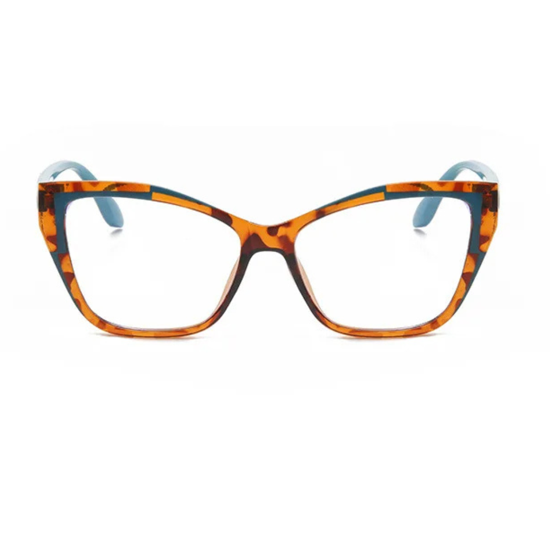 First Lens Vibrant Blue Cat Eye Blue Light Computer Glasses - B032