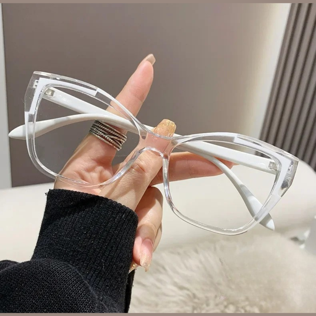 First Lens Vibrant Clear Cat Eye Blue Light Computer Glasses