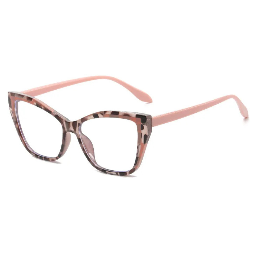 First Lens Vibrant Pink Cat Eye Blue Light Computer Glasses - B031