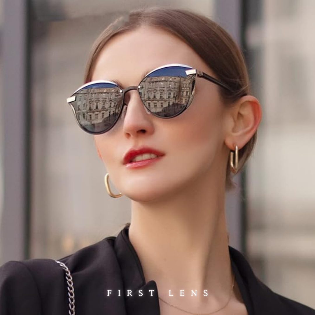 First Lens vintage polarized cat eye sunglasses - S063