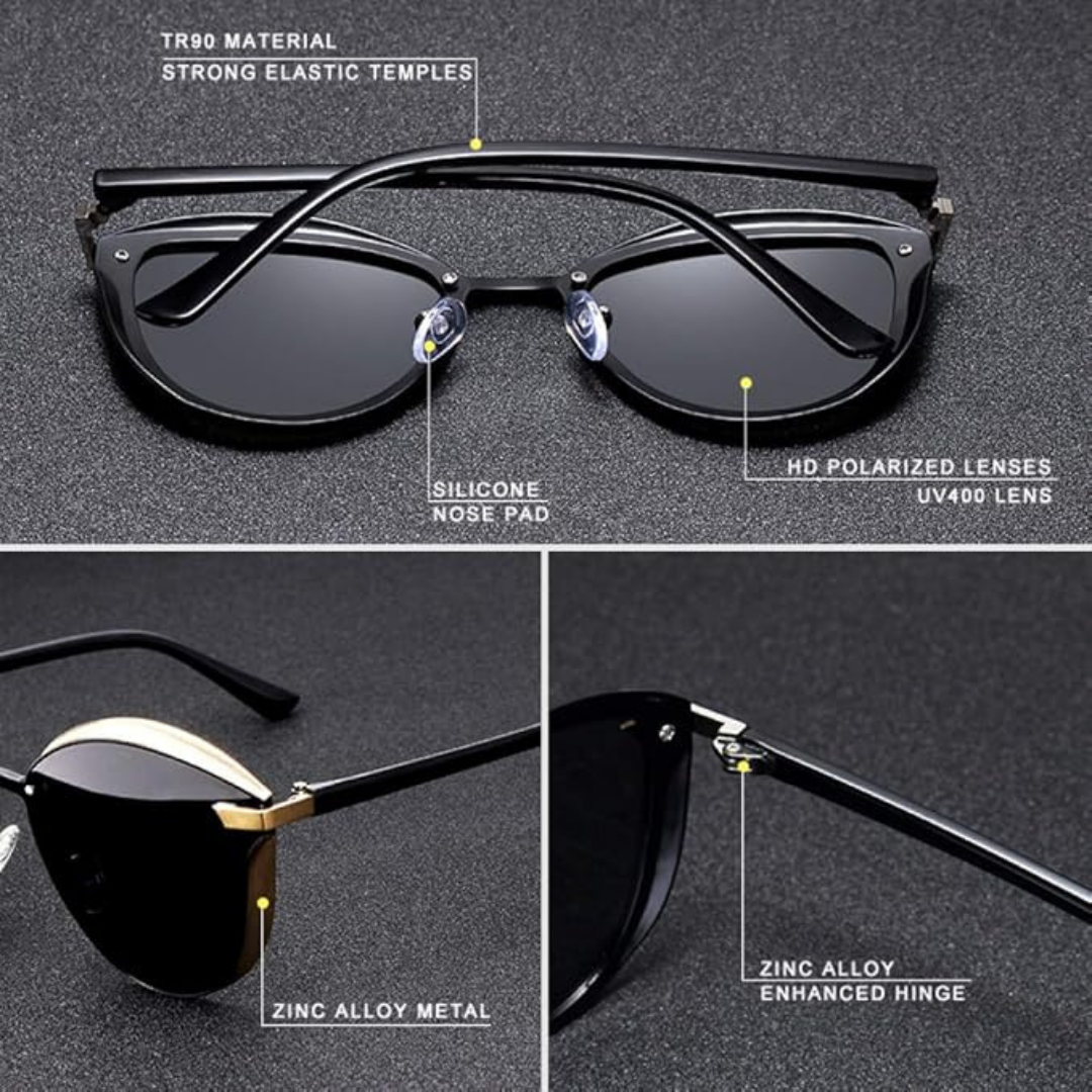 First Lens vintage polarized cat eye sunglasses - S063