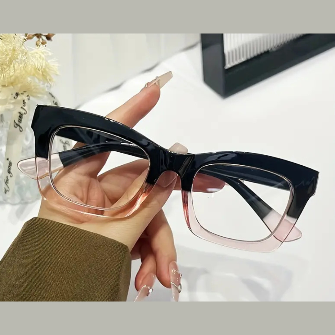 First Lens Vintage Square Blue Light Computer Glasses - B038