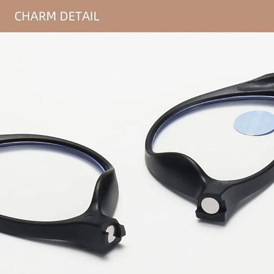 Pair of First Lens Women Magnetic Reading Glasses with open case