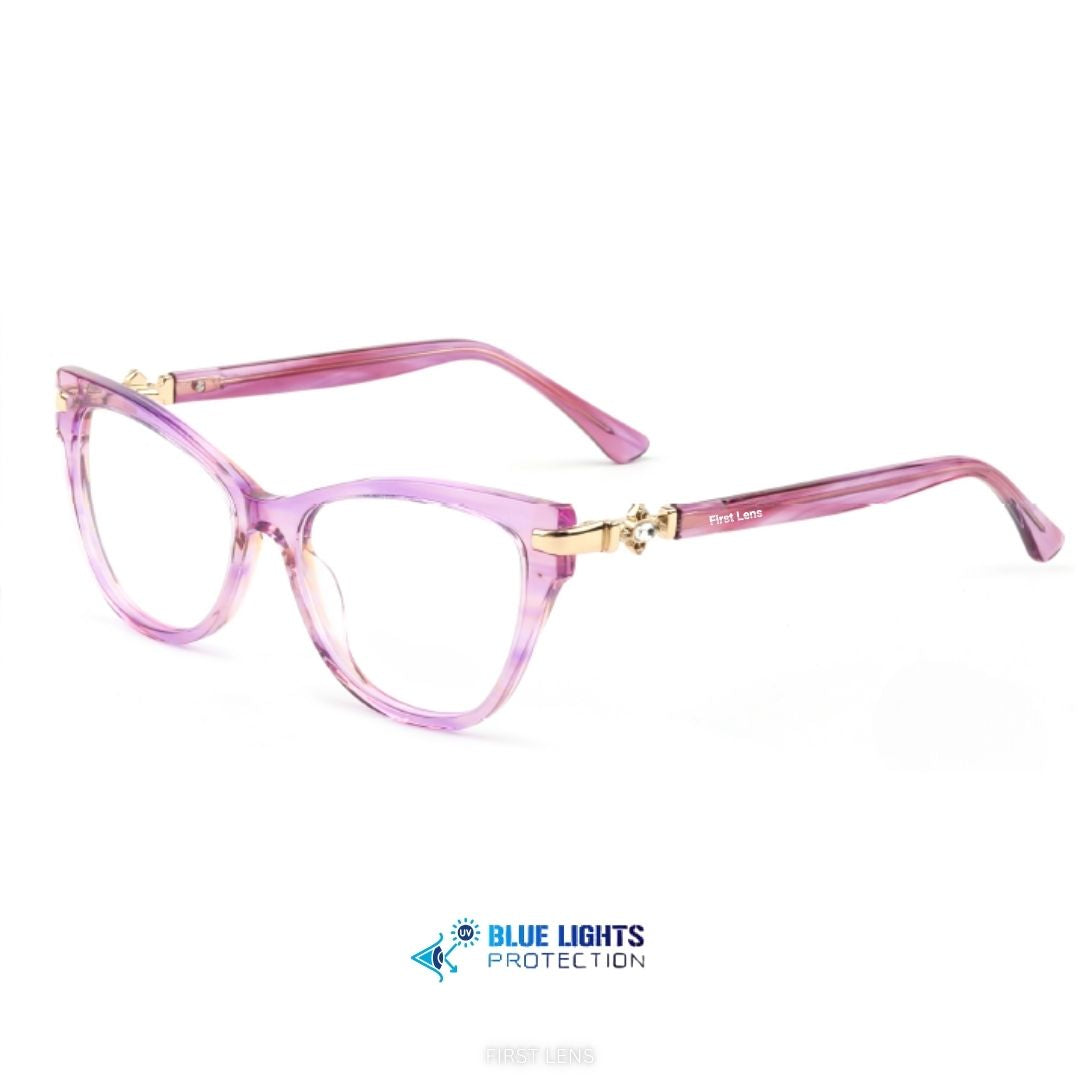 Elegant Aurelia eyewear with blue light protection by First Lens