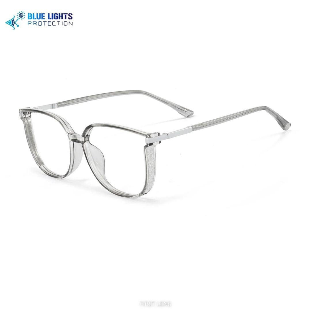 Lightweight Clara frame glasses for computer and gaming use