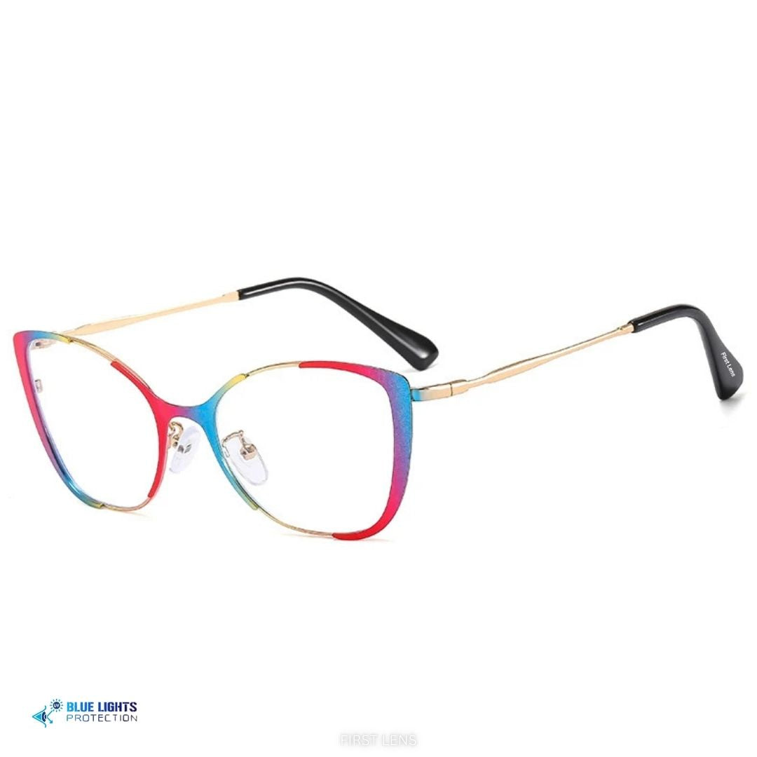 Lightweight Clarisse frame spectacles for digital eye strain relief