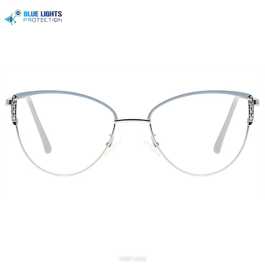 Stylish Marceline eyewear with blue light protection by First Lens