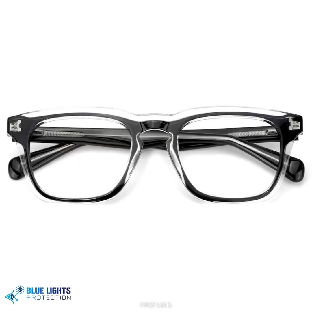 Stylish Noirix eyewear with blue light protection by First Lens