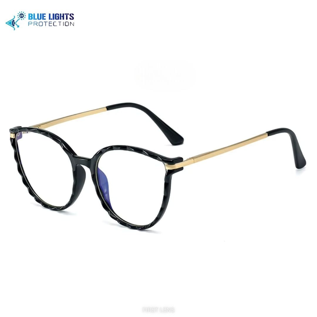 Ergonomic Optura spectacles with blue light protection lenses