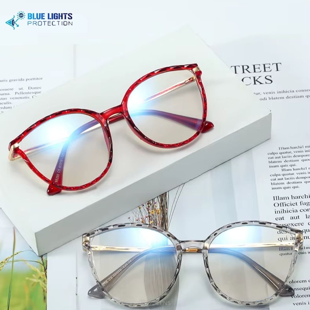 Classic Optura style glasses with anti-blue light technology